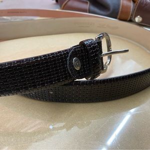 Black Vernizzi Belt - Size 34